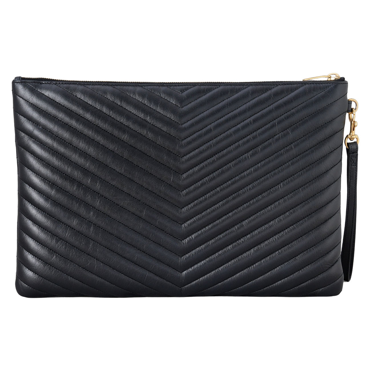 YVES SAINT LAURENT(USED)생로랑 440222 모노그램 쉐브론 클러치
